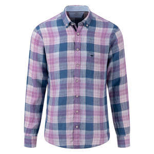Fynch Hatton Pure Linen Checks Shirt
